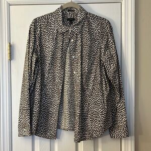 Talbots Leopard Print Women's Shirt size 12